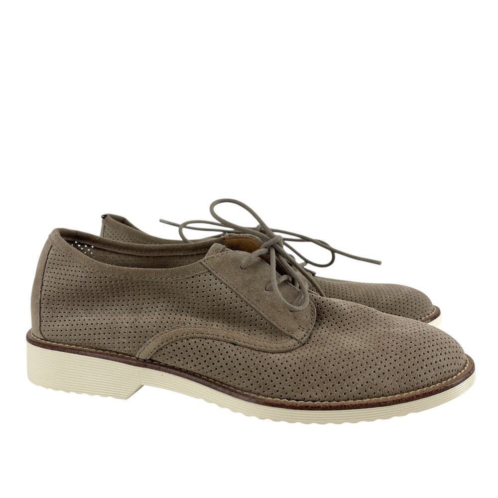 Söfft Simons Suede Oxford Shoes Women’s 9 Beige Perforated Quiet Luxury Comfort
